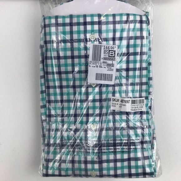 NEW Land’s End Plaid Button Down Shirt - Picture 5 of 9